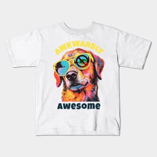 Awkwardly Awesome Dog Kids T-Shirt